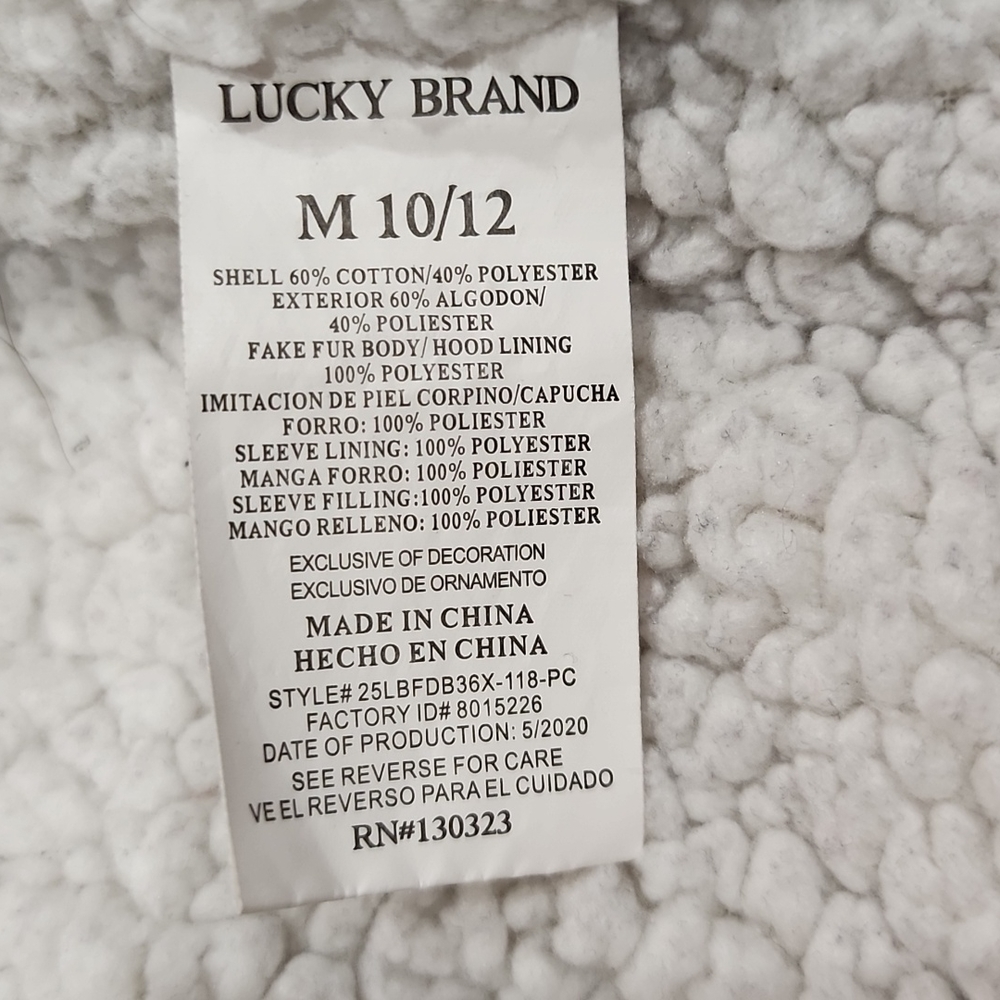 Lucky Brand heavy fleece zipper up - Picture 7 of 8